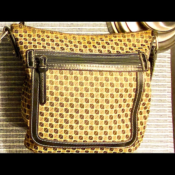 Nine & Co. by Nine West brown and tan purse - Picture 1 of 9